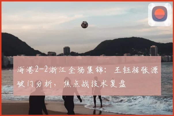 海港2-2浙江全场集锦：王钰栋张源破门分析，焦点战技术复盘